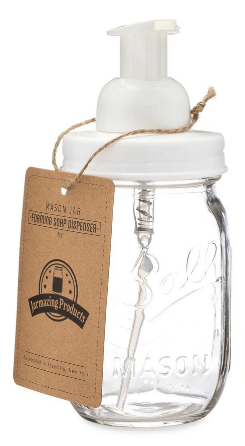 Mason jar on sale soap dispenser